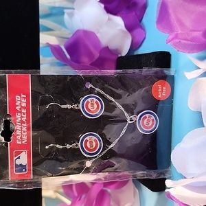 Cubs Fans here you go! Matching earrings and necklace still in package NWT